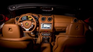 Ferrari California red interior